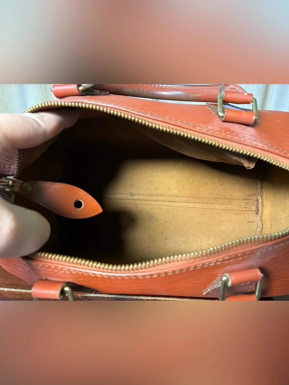 Louis Vuitton Epi Speedy 36 Satchel with Matching Wallet